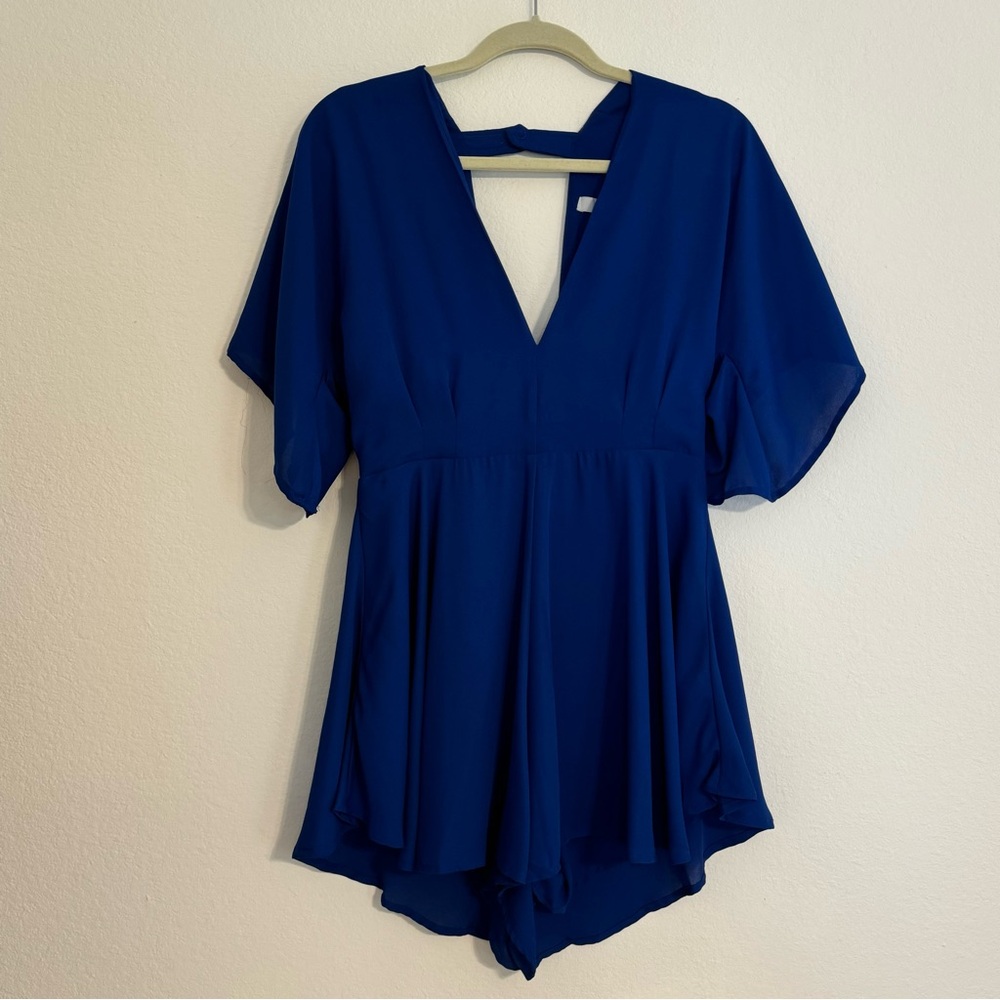 Paris and Me - royal blue romper
